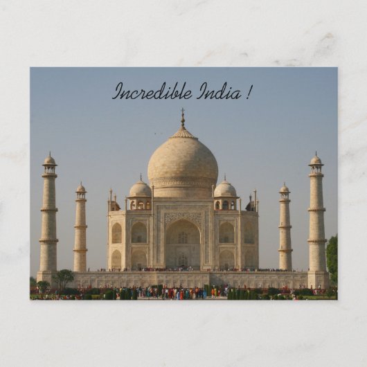 taj mahal india briefkaart (Voorkant)