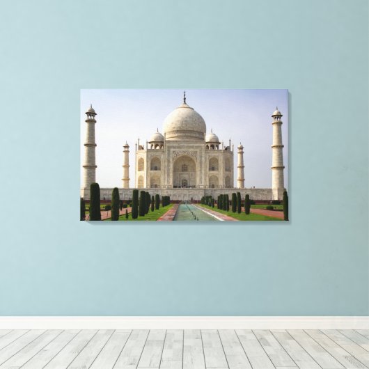 Taj Mahal, India Canvas Afdruk (Insitu (Houten vloer))