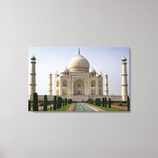 Taj Mahal, India Canvas Afdruk (Voorkant)