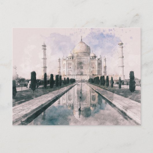 Taj Mahal, India Feestdagenkaart (Voorkant)