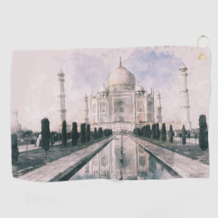 Taj Mahal, India Golfhanddoek