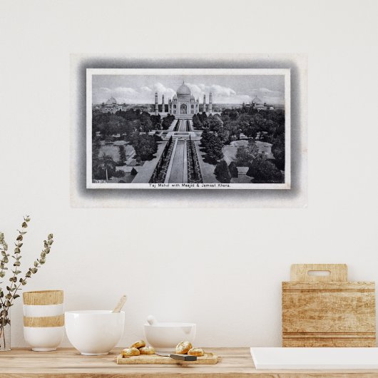 Taj Mahal India  jaren 1920 Poster (Keuken)