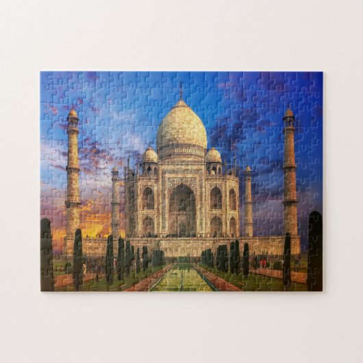 Taj Mahal India Jigzaag Puzzle Legpuzzel (Horizontaal)