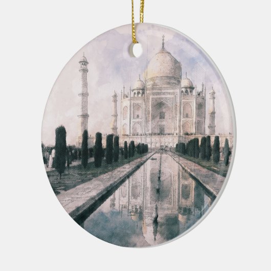 Taj Mahal, India Keramisch Ornament (Links)