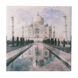 Taj Mahal India Keramische Tegel – Iconische Mugha Tegeltje