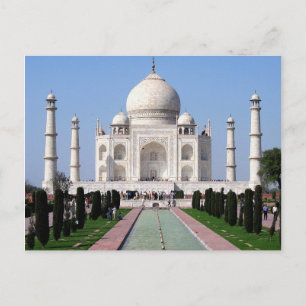 Taj Mahal, India "Kroon van het Paleis" Briefkaart