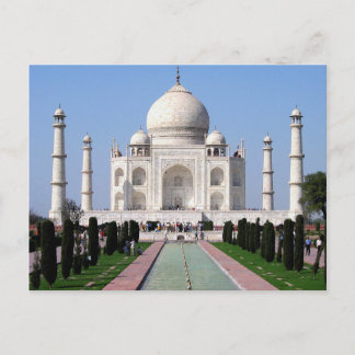 Taj Mahal, India "Kroon van het Paleis" Briefkaart