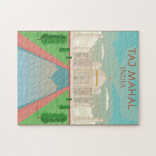 Taj Mahal, India Legpuzzel (Horizontaal)