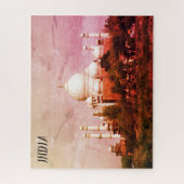 taj mahal india marmer legpuzzel (Verticaal)