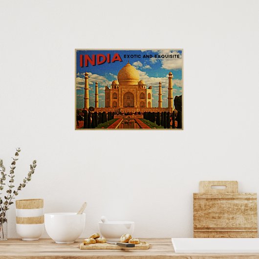 Taj Mahal India Poster (Keuken)