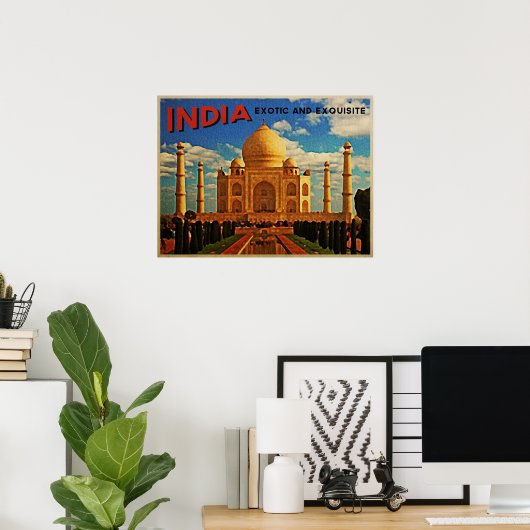 Taj Mahal India Poster (Thuiskantoor)