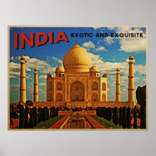 Taj Mahal India  Poster