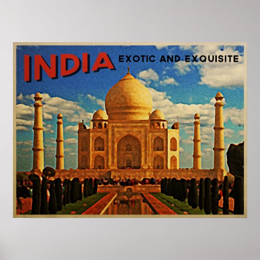 Taj Mahal India  Poster (Voorkant)