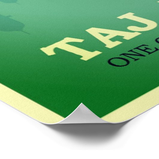 Taj Mahal India Poster (Hoek)