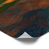 Taj Mahal India Sterrennacht Poster (Hoek)