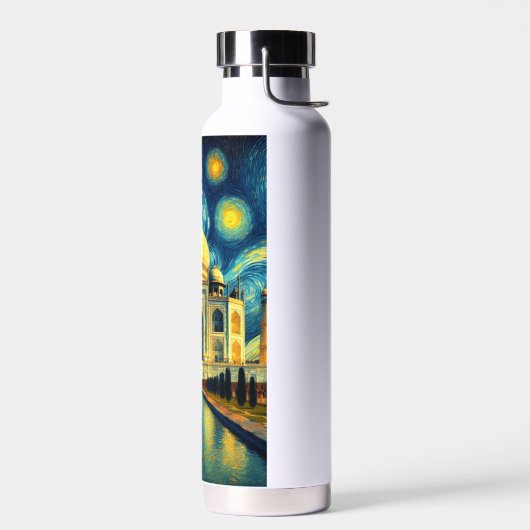 Taj Mahal India Sterrennacht Waterfles (Links)