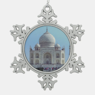 Taj Mahal, India Tin Sneeuwvlok Ornament