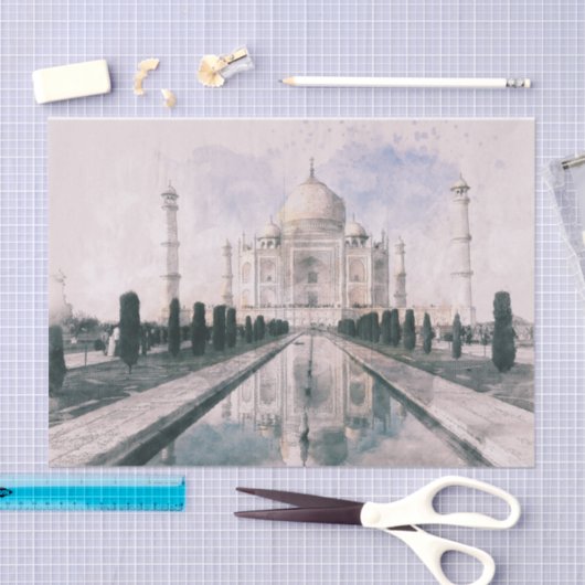 Taj Mahal, India Tissuepapier (Craft)