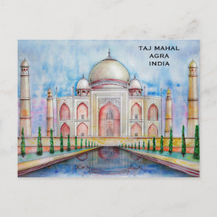 Taj Mahal India Toerisme Reizen Toevoegen aan Ver Briefkaart