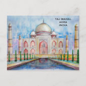 Taj Mahal India Toerisme Reizen Toevoegen aan Ver Briefkaart (Voorkant)