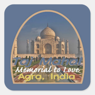 TAJ MAHAL India Vierkante Sticker