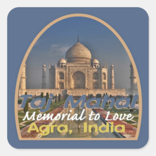 TAJ MAHAL India Vierkante Sticker