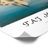 Taj Mahal India Wall Art, Agra Landmark Poster (Hoek)