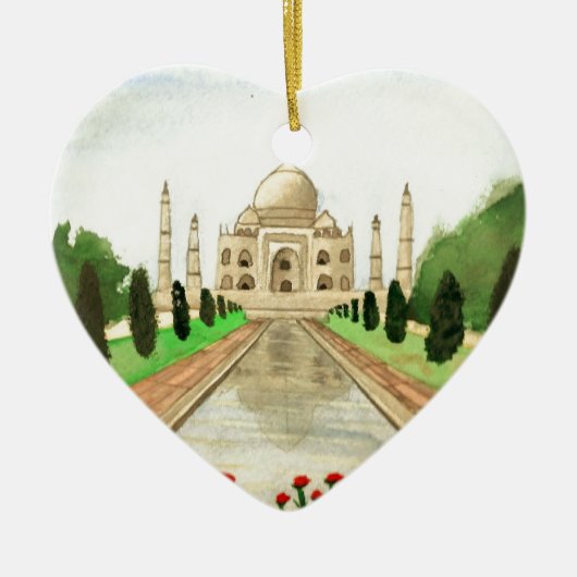 Taj Mahal Keramisch Ornament (Voorkant)