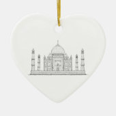 taj mahal keramisch ornament (Voorkant)