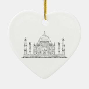 taj mahal keramisch ornament