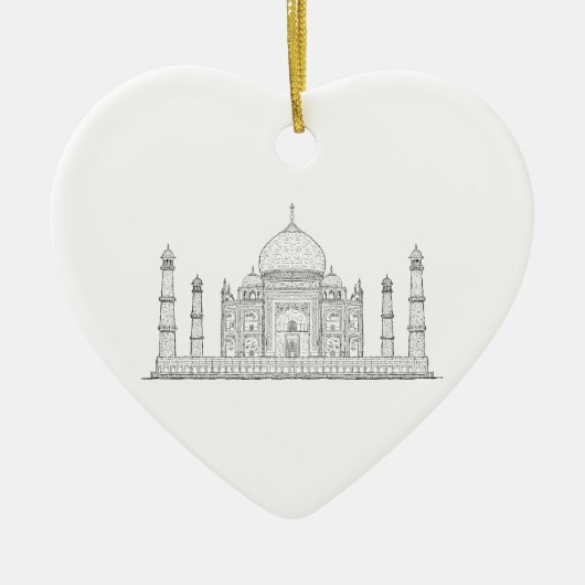 taj mahal keramisch ornament (Voorkant)