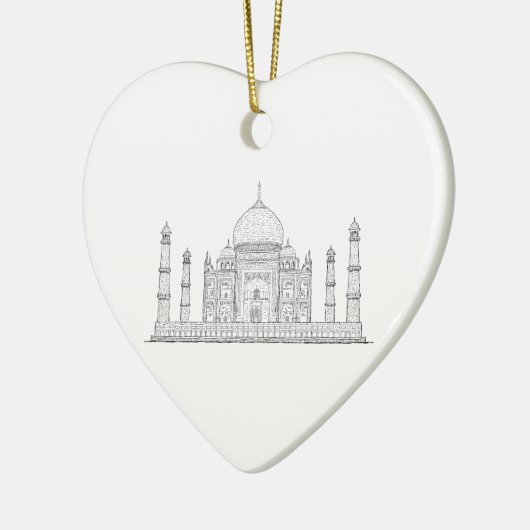 taj mahal keramisch ornament (Links)
