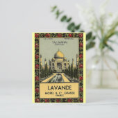 Taj Mahal Lavande Briefkaart (Staand voorkant)