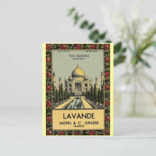 Taj Mahal Lavande Briefkaart (Staand voorkant)