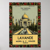 Taj Mahal Lavande Poster (Voorkant)
