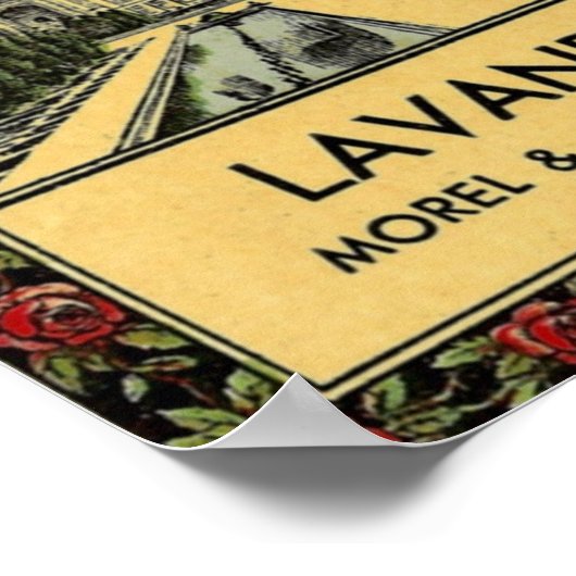 Taj Mahal Lavande Poster (Hoek)