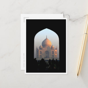 Taj Mahal Licht van de Dageraad India Architectuur Briefkaart