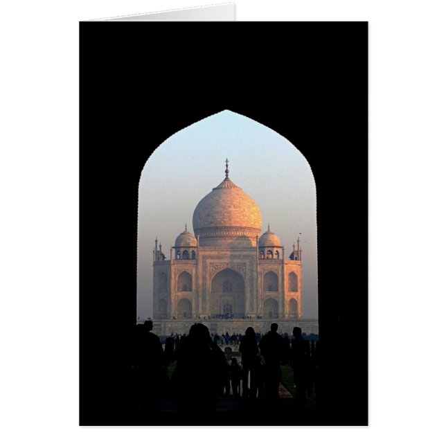 Taj Mahal Light van Dawn India Architecture Foto (Voorkant)