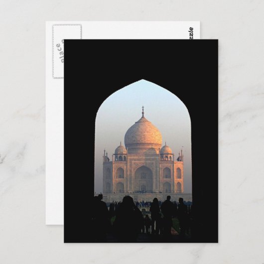 Taj Mahal Light van Dawn India Architecture Foto Briefkaart (Voorkant / Achterkant)