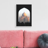Taj Mahal Light van Dawn India Architecture Foto Canvas Afdruk (Insitu (Woonkamer))