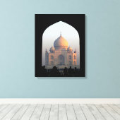 Taj Mahal Light van Dawn India Architecture Foto Canvas Afdruk (Insitu (Houten vloer))