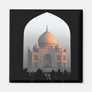 Taj Mahal Light van Dawn India Architecture Foto Magneet