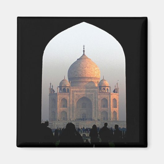 Taj Mahal Light van Dawn India Architecture Foto Magneet (Voorkant)