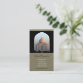 Taj Mahal Light van Dawn India Architecture Foto Visitekaartje (Staand voorkant)