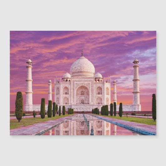 Taj Mahal Magnetische Kaart (Voorkant)