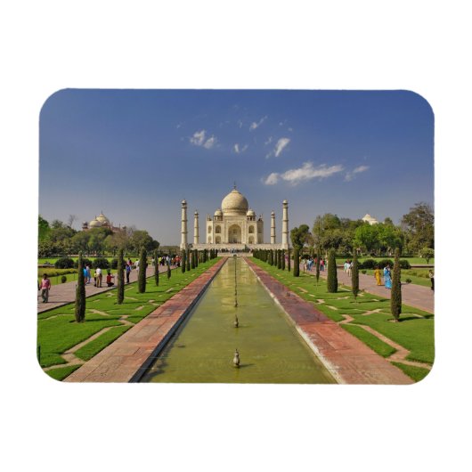 Taj Mahal-mausoleum / Agra, India 2 Magneet (Horizontaal)