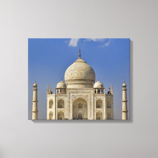 Taj Mahal-mausoleum / Agra, India Canvas Afdruk (Voorkant)