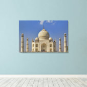 Taj Mahal mausoleum / Agra, India Canvas Afdruk (Insitu (Houten vloer))