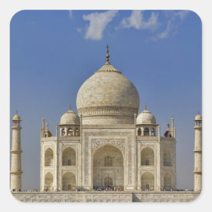 Taj Mahal-mausoleum / Agra, India Vierkante Sticker