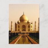 taj mahal mausoleum agra uttar pradesh grasmosqu briefkaart (Voorkant)